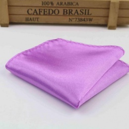 Boys Light Purple Satin Pocket Square Handkerchief